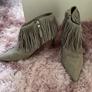 Sam Edelman suede fringe booties